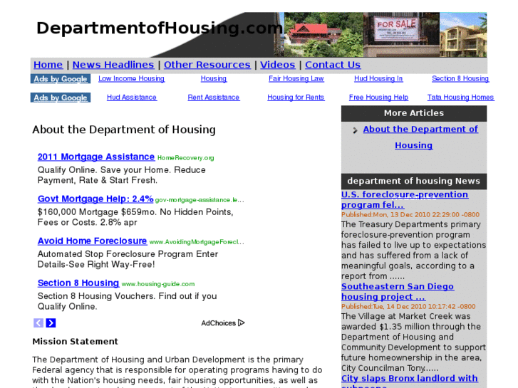 www.departmentofhousing.com