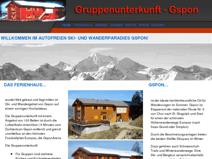 www.gruppenunterkunft-gspon.ch