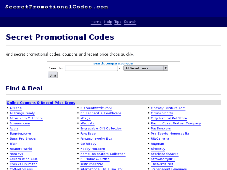 www.secretpromotionalcodes.com