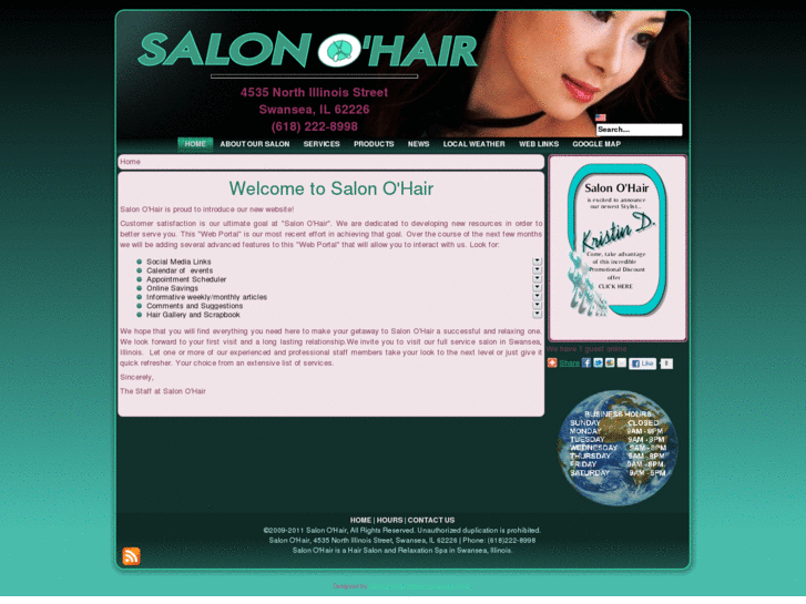 www.salon-o-hair.com