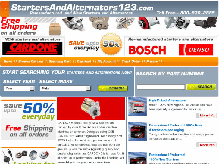 www.startersandalternators123.com