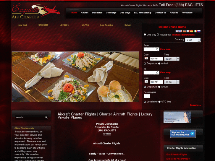www.exquisiteaircharter.com