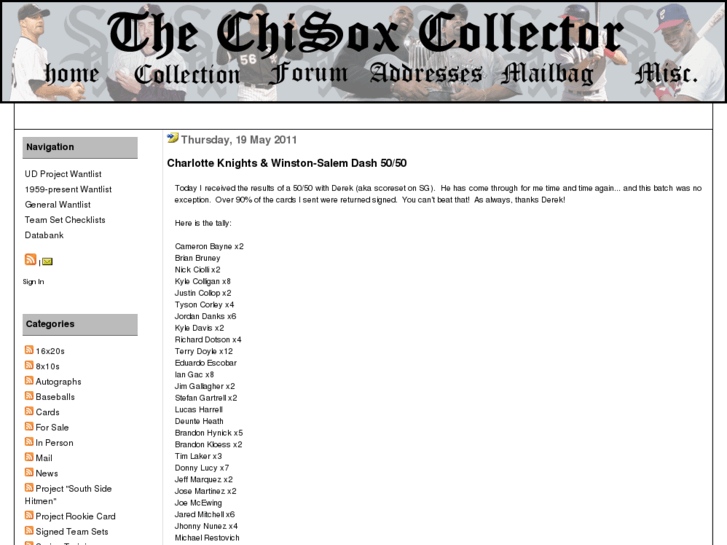 www.chisoxcollector.com