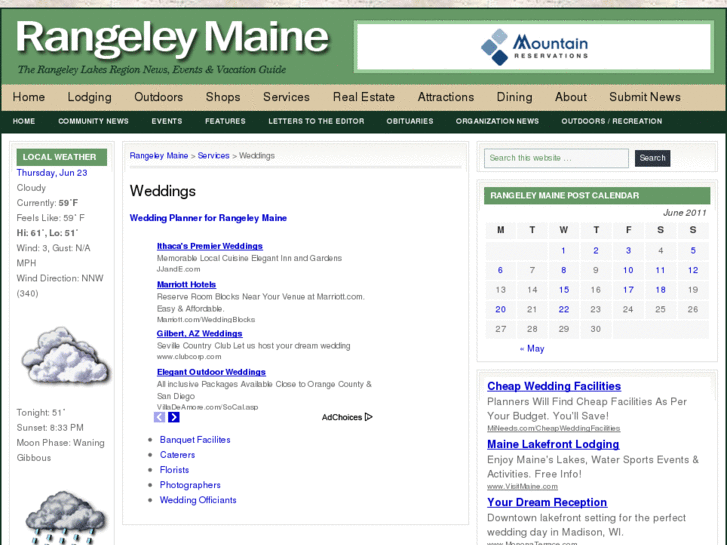 www.rangeleyweddings.com
