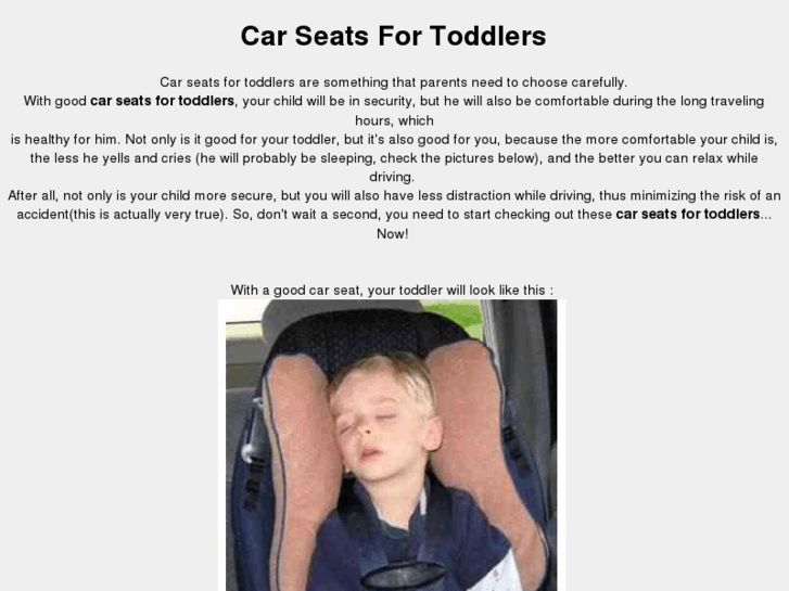 www.car-seats-for-toddlers.net