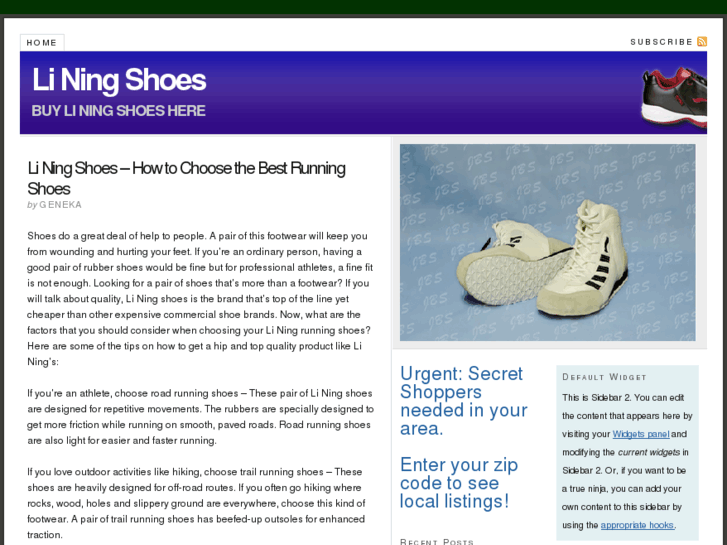 www.liningshoes.com