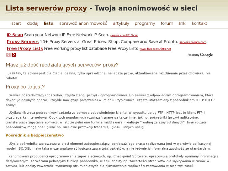 www.lista-proxy.net