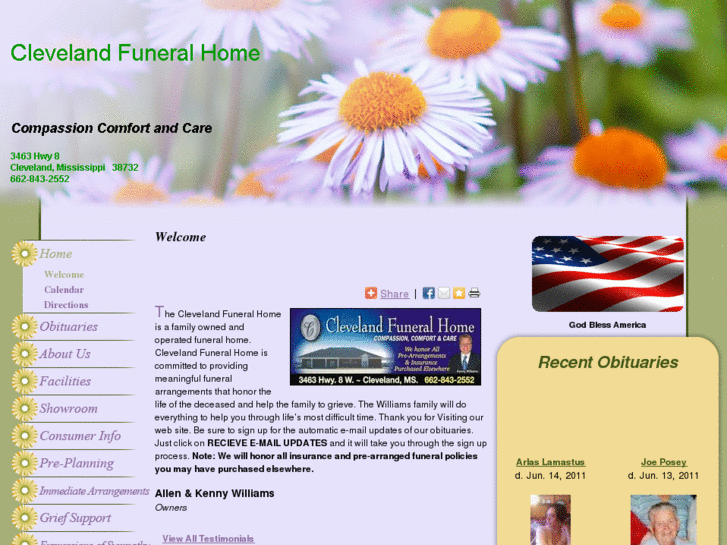 www.clevelandfuneralhome.net