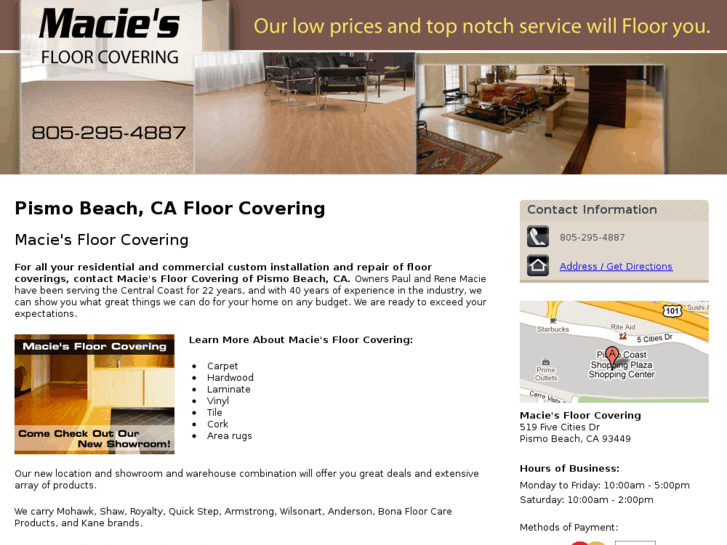 www.maciesfloorcoveringpismobeach.com