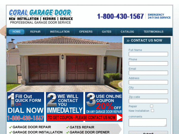 www.coralgaragedoor.com