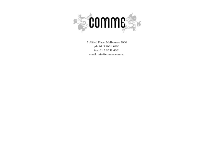 www.comme.com.au