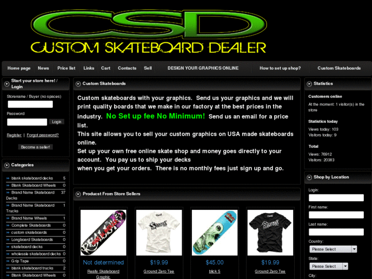 www.customskateboarddealer.com