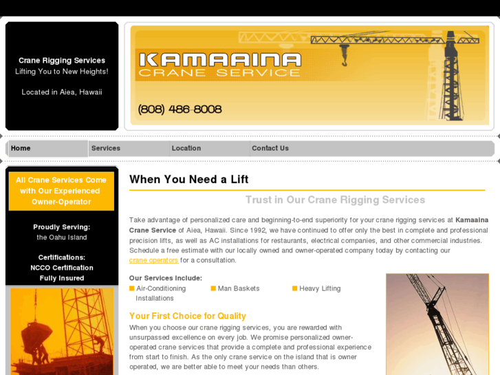 www.kamaainacrane.com