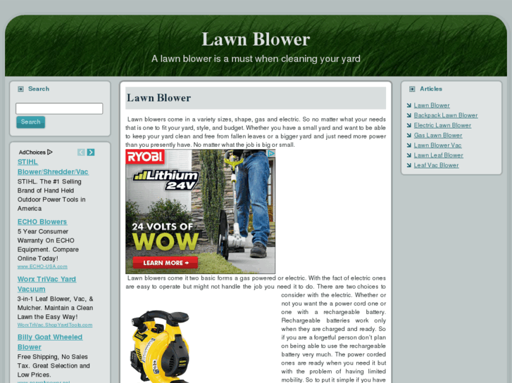 www.lawnblower.net