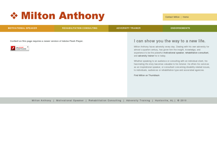 www.speakermiltonanthony.com