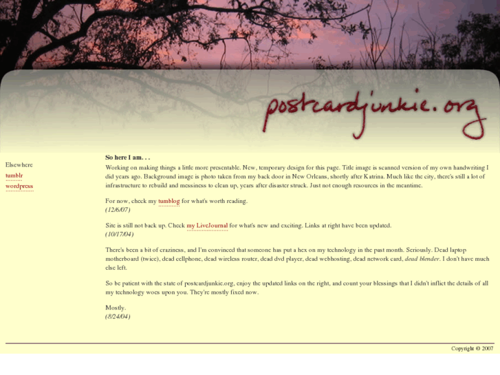 www.postcardjunkie.org