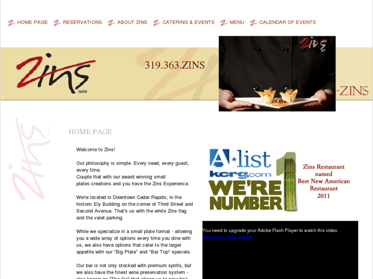 www.zinsrestaurant.com