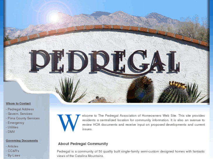 www.pedregal-hoa.net