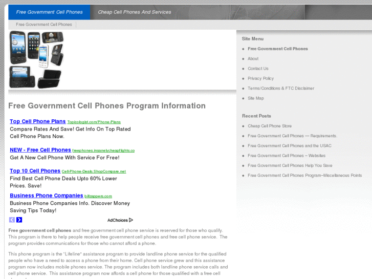 www.freegovernmentcellphones.org