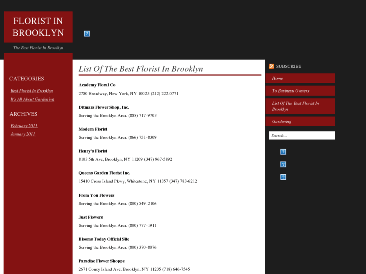www.floristinbrooklyn.com