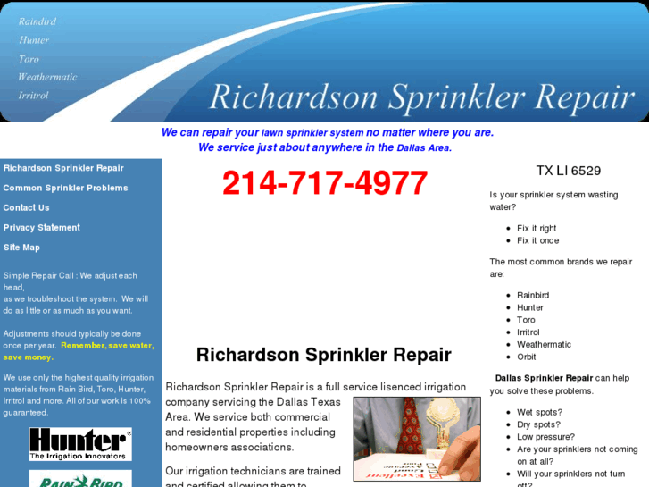 www.richardsonsprinklerrepair.com