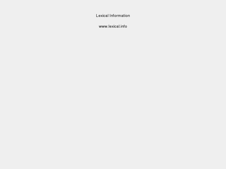www.lexical.info