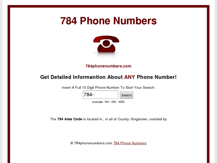 www.784phonenumbers.com