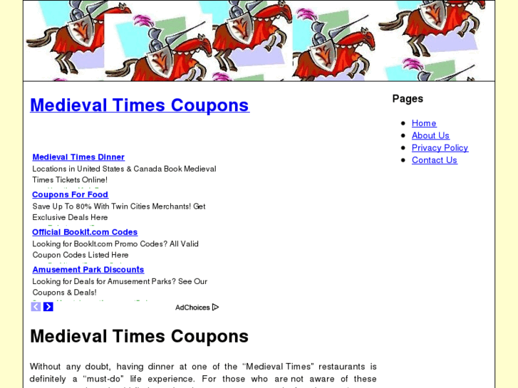 www.medievaltimescoupons.org