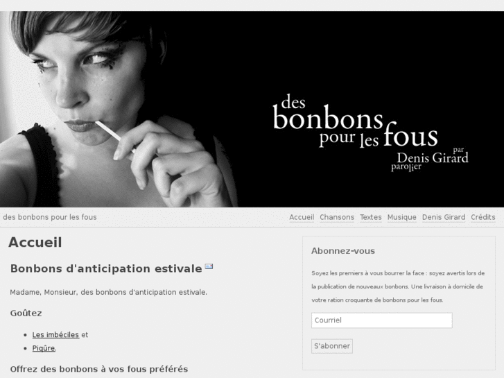 www.desbonbonspourlesfous.ca