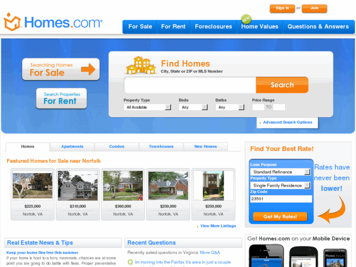 www.homes.com