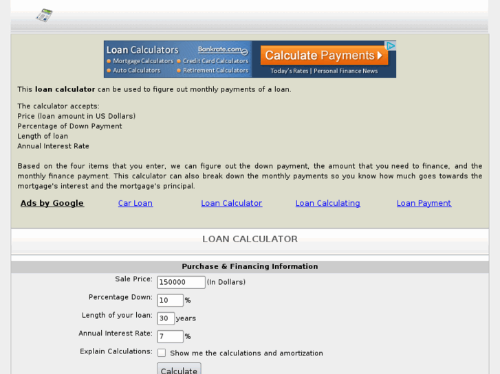 www.calculator-loan.info