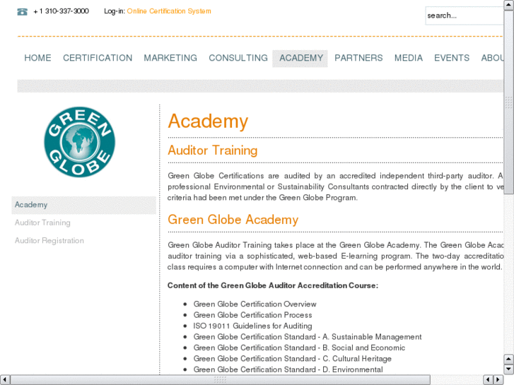 www.greenglobeauditortraining.com