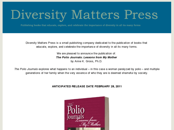 www.diversitymatterspress.com