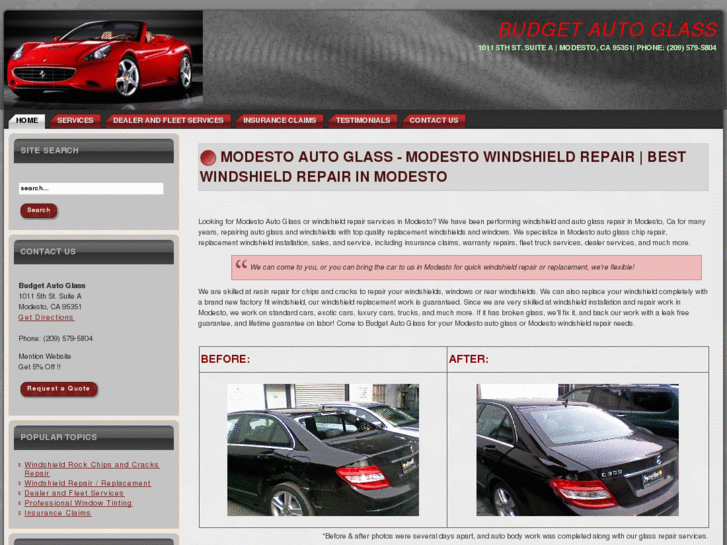 www.budgetautoglassmodesto.com