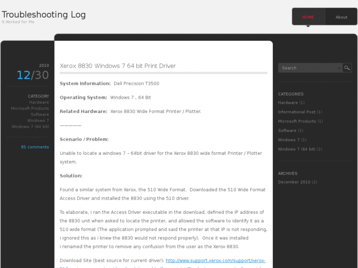 www.troubleshootinglog.com