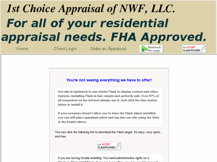 www.1stchoiceappraisalnwf.com