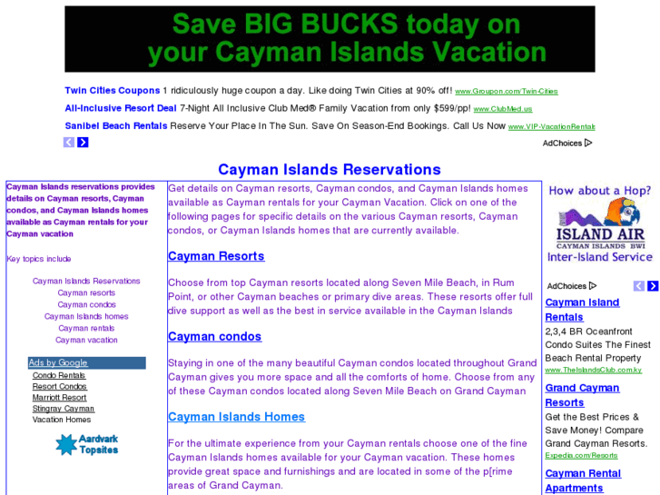www.caymanislandsreservations.com