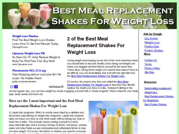 www.mealreplacementshakesforweight-loss.com