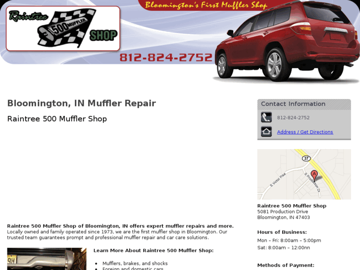 www.raintree500mufflershop.com