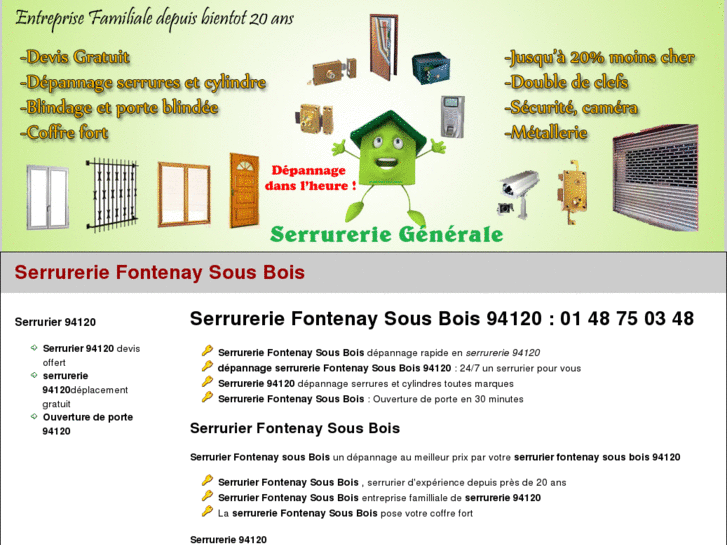 www.serrureriefontenaysousbois.net
