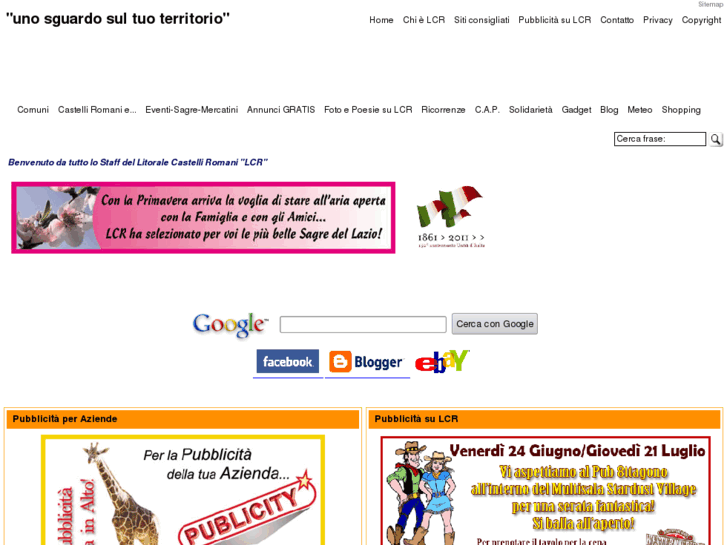 www.litoralecastelliromani.it