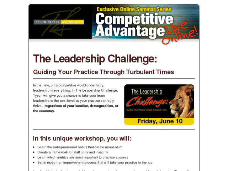 www.tysonsteeleseminars.com
