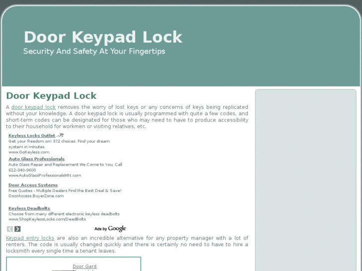 www.doorkeypadlock.net