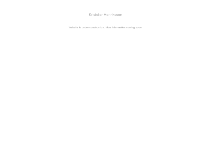 www.kristoferhenriksson.com