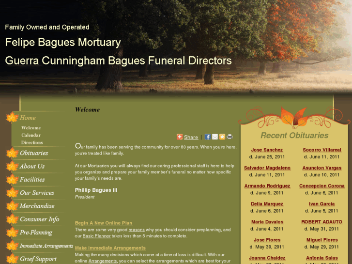 www.baguesmortuary.com
