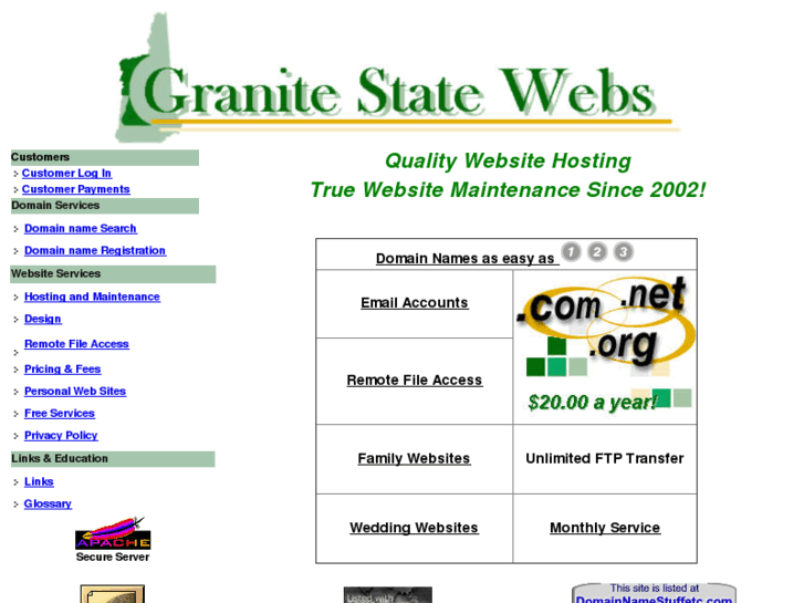 www.granitestatewebs.com