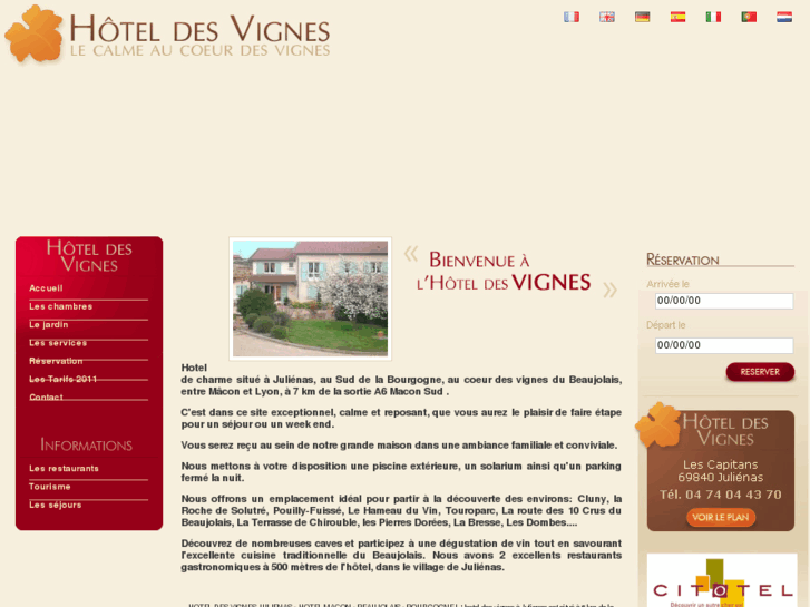 www.hoteldesvignes.com