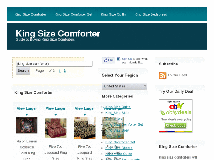 www.kingsizecomforter.com