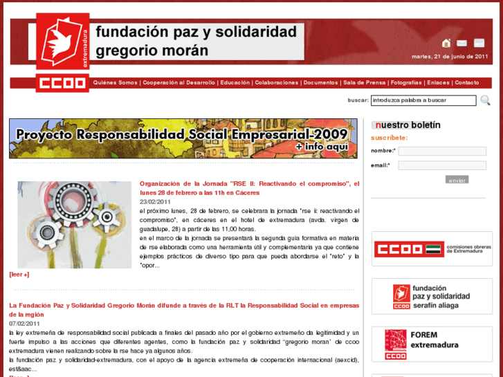 www.fundacionpazysolidaridadextremadura.com
