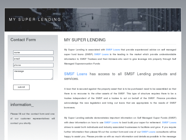 www.mysuperlending.com